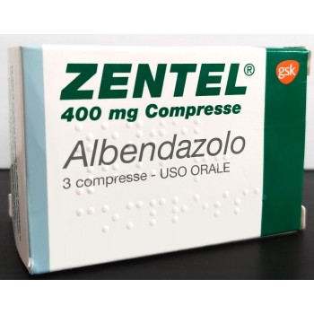 Глистогонное средство GSK Zentel 400 мг, 3 таблетки