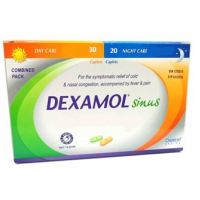 Таблетки от простуды Dexamol Sinus Дексамол, 30 таблеток дневных, 20 таблеток 