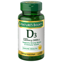 Nature's Bounty Vitamin D3 125 mcg (5,000 МЕ) Витамин Д3 150 капсул