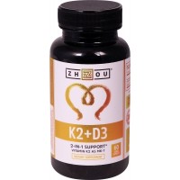 Zhzou K2 + D3 Витамины К2+D3 60 табл