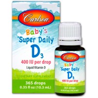 Витамин D3 в каплях Carlson Super Daily 400 IU, 10,3 мл 365 капель