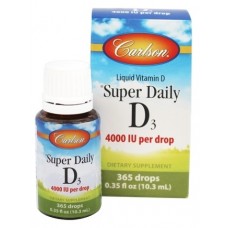 Витамин D3 в каплях Carlson Super Daily 4000 IU 10,3 мл 365 капель