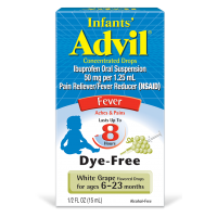 Обезболивающий сироп для детей от 6 до 23 месяцев Advil Childrens Fever Dye-Free 15 мл
