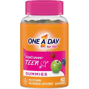 BAYER One A Day Teen For Her VitaCraves витамины для подростков 60 шт