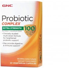 GNC Probiotic Complex Extra Strength 100 Billion CFUs Комплекс пребиотиков 20 капсул
