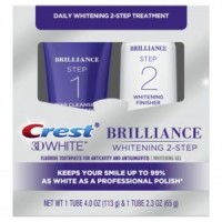 Crest 3D White Brilliance Daily Cleansing ДВУХСТУПЕНЧАТАЯ СИСТЕМА ОТБЕЛИВАНИЯ 113g+65g