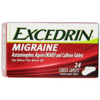 Excedrin Migraine Pain Reliever Обезболивающий препарат 24 капсул