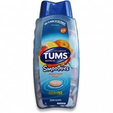 Таблетки от изжоги жевательные TUMS Antacid Smoothies Assorted Fruit Extra Strength 1000, 265 таблеток
