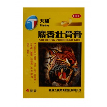 Пластырь обезболивающий OTC Shexiang Zhuanggu Gao, 10 штук