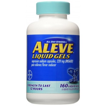 Обезболивающее Aleve Liquid Gels-Pain Reliever Formula, 160 гелевых капсул