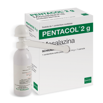  1 контейнер ректальной пены под давлением + 7 канюль PENTACOL 2 гр. Mesalazina Sofar