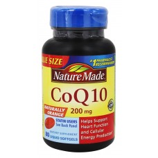 Коэнзим CoQ10 для сердца и почек Naturally Orange Nature Made, 80 капсул