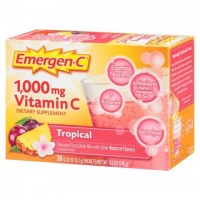Витамин C для иммунной системы Emergen-C тропические фрукты 1000 мг 30 пакетов