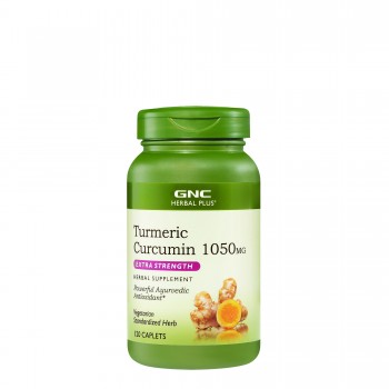 Витамины для поддержки печени GNC Herbal Plus Куркума 120 таблеток