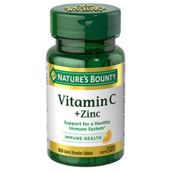 Витамин C + цинк для кожи Nature's Bounty, 60 таблеток