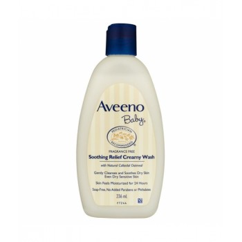 Aveeno Baby Soothing Relief Wash Успокаивающий крем-гель без ароматизаторов 236мл