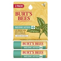 Лечебный бальзам для губ Burt's Bees Medicated Lip Balm 2 pack 2 штуки x 4,25 г (с ментолом и маслом эвкалипта)