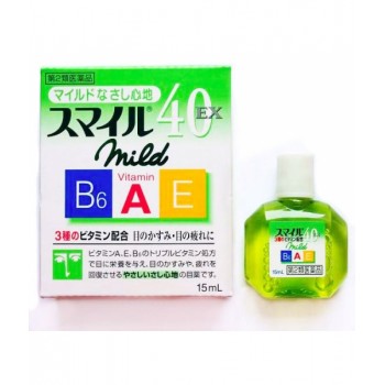 Витаминные капли для глаз мягкие с витамином А и аминокислотами LION 40ex mild, 15 мл