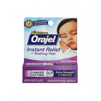 Обезболивающий гель для десен при прорезывании зубов ночной Orajel Instant Relief for Teething Pain for Nighttime, 5,1 г