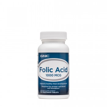 Витамин В9 GNC Folic Acid фолиевая кислота 1000 мг 100 штук