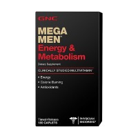 Комплекс витаминов GNC Mega Men Energy & Metabolism диетическая программа для мужчин 90 капсул