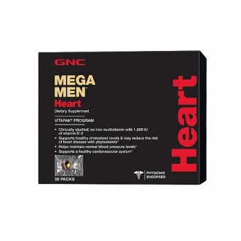 Поливитаминная программа для защиты сердца GNC Mega Men Heart для мужчин