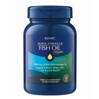 GNC Triple Strength Fish Oil Рыбий жир Тройная сила без вкуса и запаха 120 мини капс