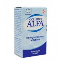 Увлажняющие капли для глаз при ношении линз Collirio ALFA 0,8MG, 10 мл