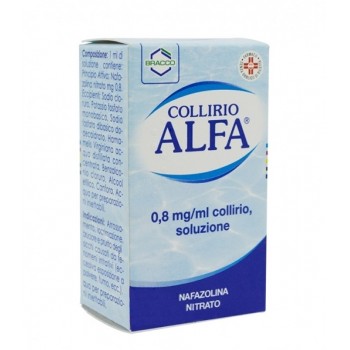Увлажняющие капли для глаз при ношении линз Collirio ALFA 0,8MG, 10 мл