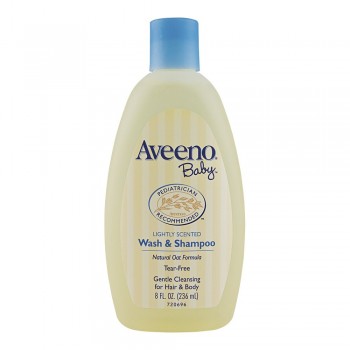 Aveeno Baby Wash & Shampoo Детский шампунь и средство для мытья тела, с легким запахом 236ml