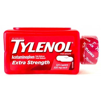 Жаропонижающее средство Тайленол Tylenol Extra Strength Acetaminophen 500 мг  325 капсул