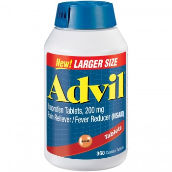Advil Ibuprofen Pain Reliever Обезболивающее широкого спектра действия 200 mg 360 табл