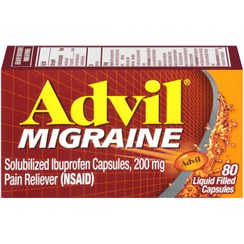 Обезболивающее средство Advil Migraine, 200 мг 80 капсул