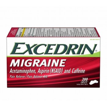 Обезболивающий препарат Excedrin Migraine Pain Reliever, 200 капсул