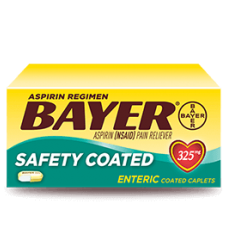 Bayer Aspirin Regimen Safety Coated Аспирин Обезболивающее жаропонижающее средство 100 таб