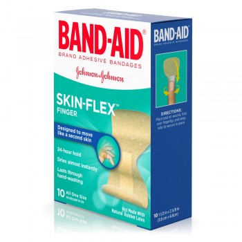 Пластырь бактерицидный Band-Aid Skin Flex, 25 штук