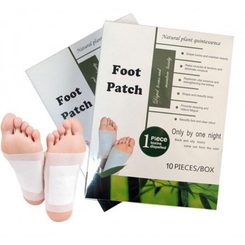 Пластырь шлаковыводящий Natural Plant Quintessence Foot Patch Toxins Dispelled