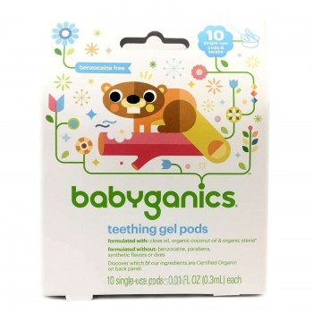 BabyGanics Гель для десен при прорезовании зубов 10 капсул