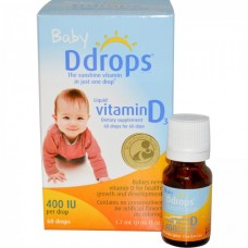  Витамин D3 в каплях для новорожденных Baby D Drops 400 МЕ, 60 капель