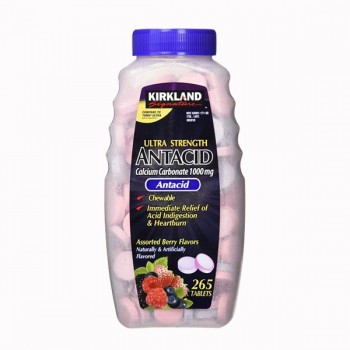 Таблетки от изжоги  Kirkland Signature Chewable Ultra Strength Antacid/Calcium Supplement 265 таблеток