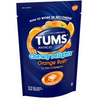Таблетки от изжоги жевательные Tums Antacid Chewy Delights, 32 таблетки
