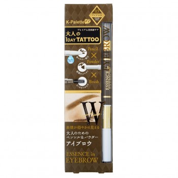 Карандаш для бровей 1 Day Tattoo Essence in Eyebrow 01,03 Pencil & Powder & Brush Makeup K-Palette