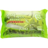Корейское мыло c зеленым чаем Juno 