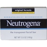 Очищающее гипоаллергенное мыло для лица Neutrogena Transparent Facial Bar Soap, Face Wash & Cleanser Fragrance Free, 100 г