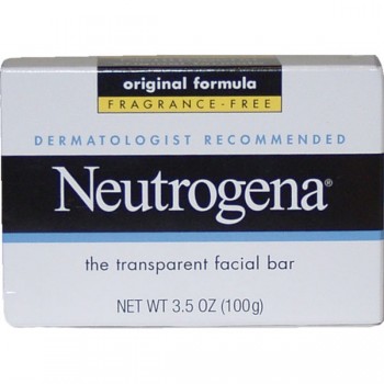 Очищающее гипоаллергенное мыло для лица Neutrogena Transparent Facial Bar Soap, Face Wash & Cleanser Fragrance Free, 100 г