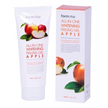 Отбеливающий пилинг-гель Farm Stay All-In-One Whitening Peeling Gel Apple, 180 мл