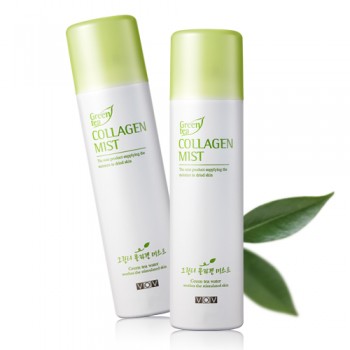 Увлажняющий спрей для лица тонизирующий Vov Green Tea Collagen Mist