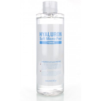 Увлажняющий гиалуроновый тонер Secret Key Hyaluron Soft Micro-Peel, 500 мл