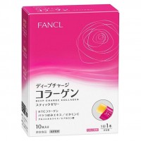 Низкомолекулярный коллаген в желе Deep charge Collagen stick jelly  Fancl на 10 дней