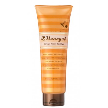 Восстанавливающая маска для светлых волос с медом, молоком и органовым маслом LIB Japan